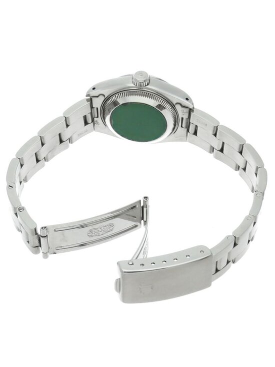 Rolex Oyster Perpetual Date Watch SS Silver Polished